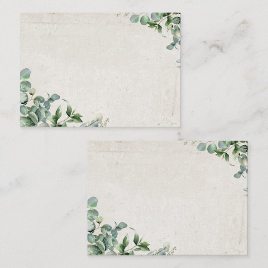 Eukalyptus Mitteilungskarte (Vorne/Hinten)