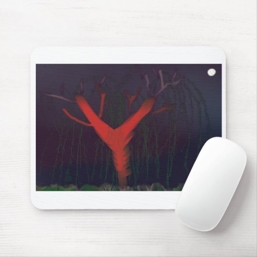 Eukalyptus-Mitternacht-Mauspad. Impressionistische Mousepad (Mit Mouse)