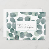 Eukalyptus Modern 2 Dankeskarte (Vorne/Hinten)