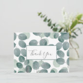 Eukalyptus Modern 2 Dankeskarte (Stehend Vorderseite)