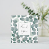 Eukalyptus Modern 2 Dankeskarte (Stehend Vorderseite)