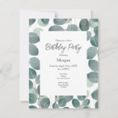 Eukalyptus Modern 2 Einladung (Vorderseite)