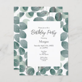 Eukalyptus Modern 2 Einladung