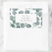 Eukalyptus Modern 2 Rechteckiger Aufkleber (Tasche)