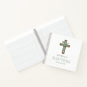 Eukalyptus Modern Cross Baptisbook Notizblock (Innenseite)