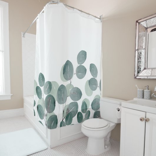 Eukalyptus Modern Duschvorhang (Beispiel)