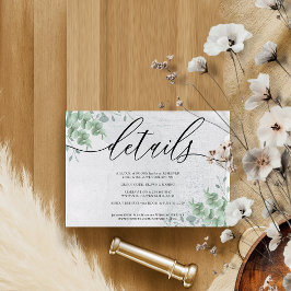 Eukalyptus Modern Fügen Sie Ihre eigenen Fotos hin RSVP Karte