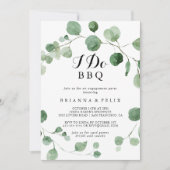 Eukalyptus Modern I GRILLEN Engagement Party Einladung (Vorderseite)