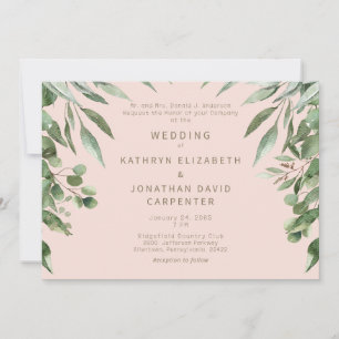 Eukalyptus - Moderne Hochzeit Einladung