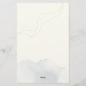 Eukalyptus Modernes Icon Hochzeitsprogramm Briefpapier (Rückseite)