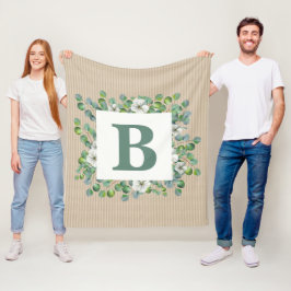 Eukalyptus Monogram Fleece Blanket