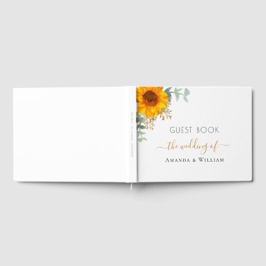 Eukalyptus monogram gästebuch (Voll)