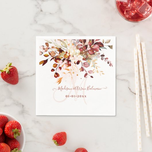 Eukalyptus Monogram Serviette (Beispiel)