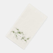 Eukalyptus Monogram Wedding Serviette (Ecke)