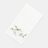 Eukalyptus Monogram Wedding Serviette (Ecke)