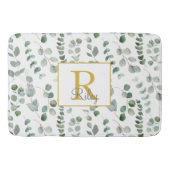 Eukalyptus-Monogramm Badematte (Vorderseite)