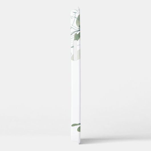 Eukalyptus-Monogramm Case-Mate iPhone Hülle (Rückseite / Rechts)