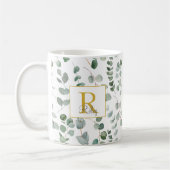 Eukalyptus-Monogramm Kaffeetasse (Links)