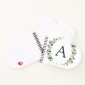 Eukalyptus-Monogramm Notizblock (Innenseite)