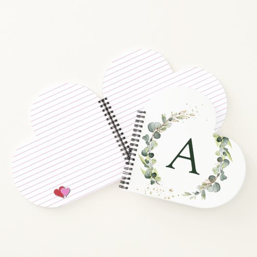 Eukalyptus-Monogramm Notizblock (Innenseite)