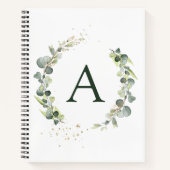 Eukalyptus-Monogramm Notizblock (Vorderseite)
