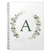 Eukalyptus-Monogramm Notizblock (Vorderseite)