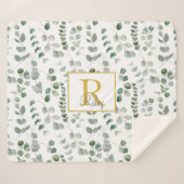 Eukalyptus-Monogramm Sherpadecke (Vorderseite (Horizontal))