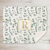 Eukalyptus-Monogramm Sherpadecke