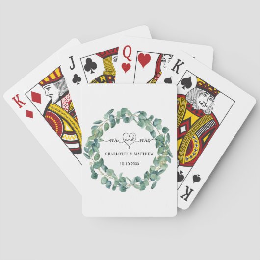 Eukalyptus mr mrs hernames spielkarten (Rückseite)