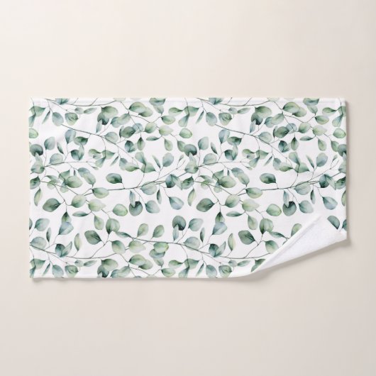 Eukalyptus-Muster Badhandtuch Set (Handtuch)