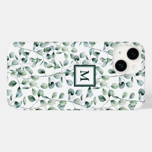 Eukalyptus-Muster Case-Mate iPhone Hülle (Rückseite (Horizontal))