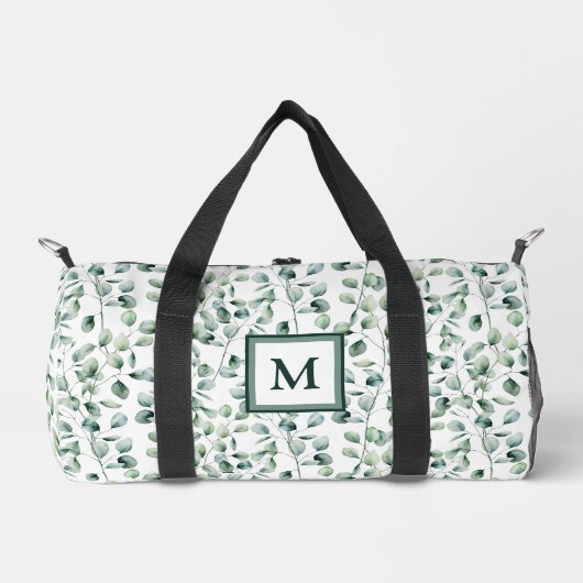 Eukalyptus-Muster Duffle Bag (Vorderseite)