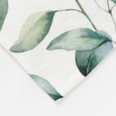Eukalyptus-Muster Fleecedecke (Ecke)