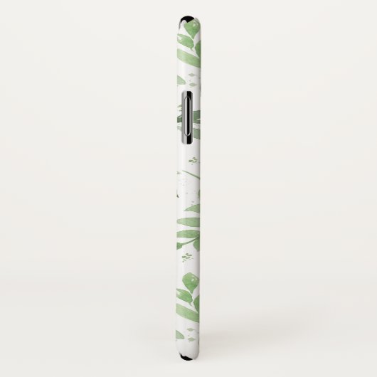 Eukalyptus-Muster für eine einfache Aquarellpflanz Case-Mate iPhone Hülle (Hinten/Rechts)