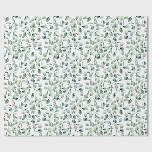 Eukalyptus-Muster Geschenkpapier (Flach)
