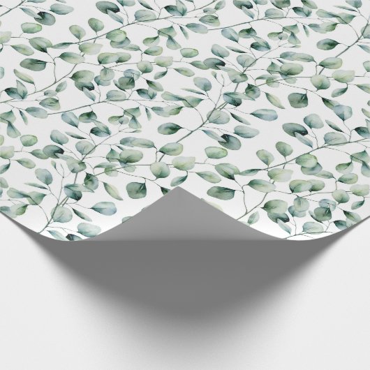 Eukalyptus-Muster Geschenkpapier (Ecke)