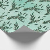 Eukalyptus-Muster Geschenkpapier (Ecke)