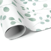 Eukalyptus-Muster Geschenkpapier (Rolleneckpunkt)