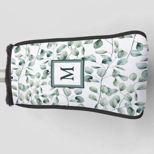 Eukalyptus-Muster Golf Headcover (Vorderseite)