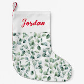 Eukalyptus-Muster Kleiner Weihnachtsstrumpf (Vorderseite)