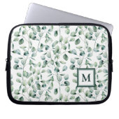 Eukalyptus-Muster Laptopschutzhülle (Vorderseite)