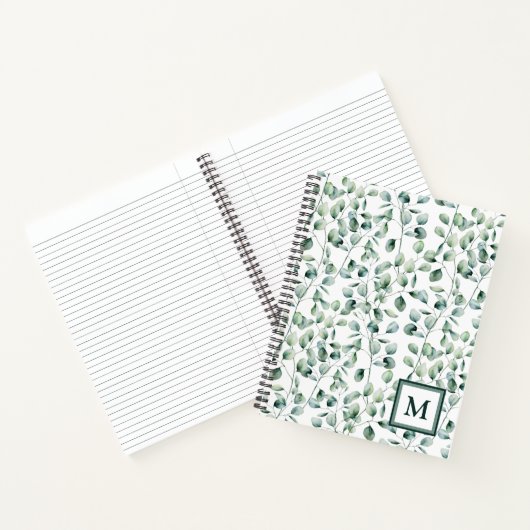 Eukalyptus-Muster Notizblock (Innenseite)