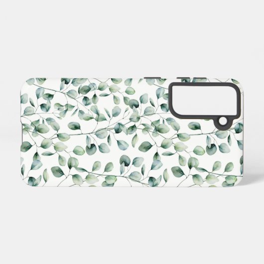 Eukalyptus-Muster Samsung Galaxy Hülle (Rückseite (Horizontal))