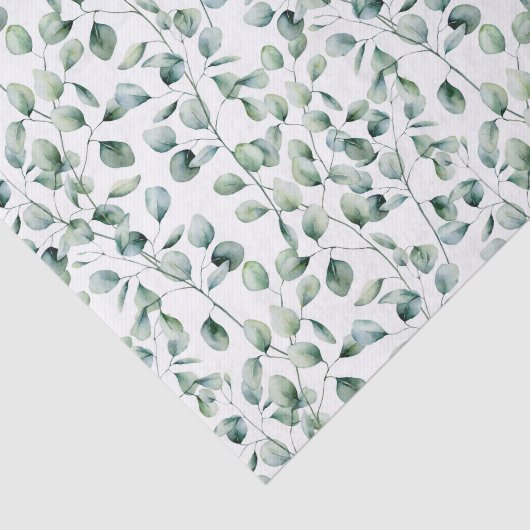 Eukalyptus-Muster Seidenpapier (Ausschnitt)