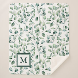 Eukalyptus-Muster Sherpadecke