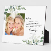 Eukalyptus Mutter der Braut Hochzeitsgeschenk Fotoplatte (Seite)