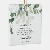 Eukalyptus Mutter des Fotos Keepake Keramikornament (Rechts)