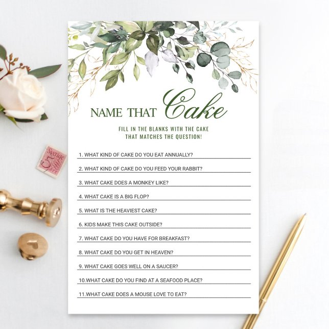 Eukalyptus Name, das Brautparty-Kuchen (Von Creator hochgeladen)