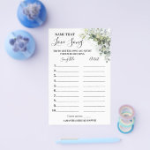 Eukalyptus Name dieser Liebe Song Dusche Spielkart Flyer (Einzeln)