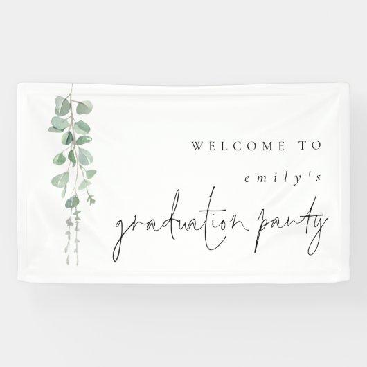 Eukalyptus Name Willkommen bei der Graduierungspar Banner (Horizontal)